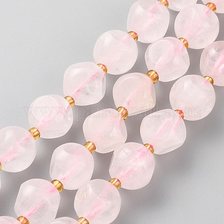 Madagascar rosa naturale perle di quarzo fili G-A030-B35-10mm-B-1