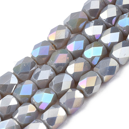 Electroplate Glass Beads Strands EGLA-N002-13-A03-1