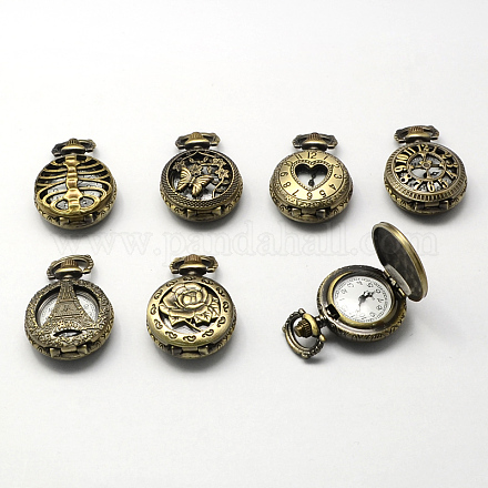 Vintage alliage de zinc têtes de montres à quartz creux WACH-R008-M-1