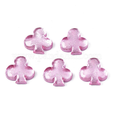 Spray Painted Transparent Resin Cabochons CRES-S302-61C-1