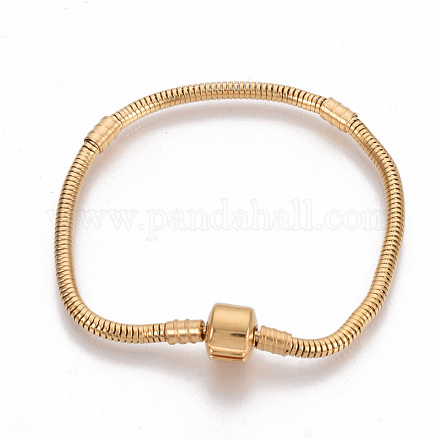 304 cadenas serpiente de acero inoxidable materiales pulsera estilo europeo STAS-S079-02A-1