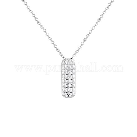 Ожерелье с кулоном из кубического циркония с вертикальной перекладиной для женщин-девочек NJEW-BB44454-B-1