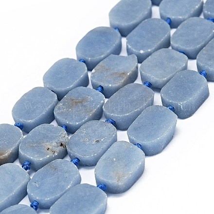 Natural Angelite Beads Strands G-F725-02-1