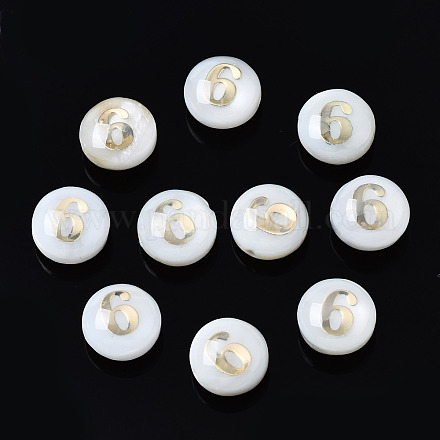 Natural Freshwater Shell Beads SHEL-N003-20-06-1