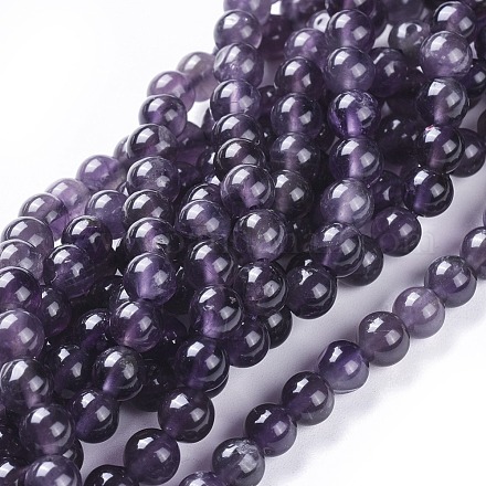 Natural Amethyst Beads Strands X-G-I256-02D-1
