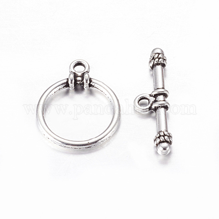 Tibetan Style Alloy Toggle Clasps X-LF1180Y-1