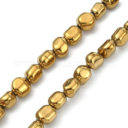 Electroplated Synthetic Non-magnetic Hematite Beads Strands G-C024-01C-1