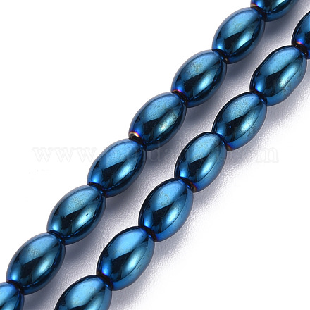 Chapelets de perles en verre opaque électrolytique EGLA-T020-11-C07-1