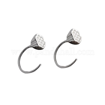 925 Sterling Silber Ohrstecker EJEW-BB71458-A-1