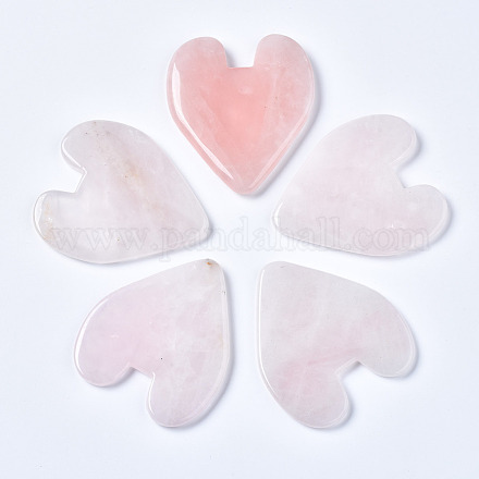 Quarzo rosa naturale cuore pietra gua sha G-T132-037-1