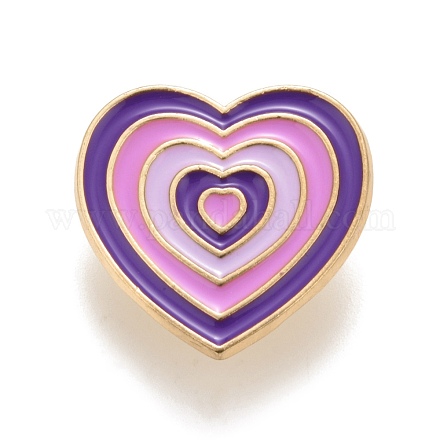 Эмалированная булавка в форме сердца JEWB-E014-01G-05-1