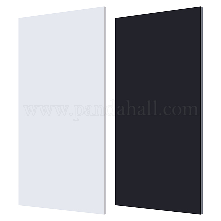 2 Blatt 2 Farben HDPE-Kunststoffplatten&nbsp;DIY-OC0014-43B-1