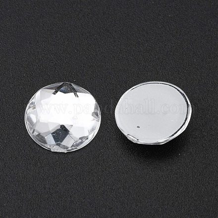 Acrílico Diamante de imitación plana espalda cabujones PGO-12mm38-1