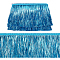 Tassel PET Polyester Ribbon Trim, Clothes Accessories, Deep Sky Blue, 4 inch(100mm), 10m/pc
