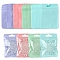 32Pcs 4 Colors Rectangle Plastic Yin-Yang Zip Lock Bags, Resealable Packaging Bags, Self Seal Bag, Mixed Color, 10x7x0.02cm, 8pcs/color