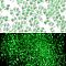 Luminous Glass Seed Beads, Glow in the Dark, Peanut, Spring Green, 2.5x4x2mm, Hole: 0.8mm, about 11250pcs/pound