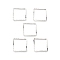 Brass Beads Frames, Cadmium Free & Lead Free, Square, 925 Sterling Silver Plated, 10x10x1mm