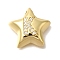 Rack Plating Brass Micro Pave Cubic Zirconia Pendants, Long-Lasting Plated, Cadmium Free & Lead Free, Letter, Real 18K Gold Plated, Letter K, 15.5x16.5x5.5mm, Hole: 3mm