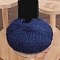 Mohair Glitter Yarn, for Weaving, Knitting & Crochet, Dark Blue, 1.5~2mm, about 25g/Skein