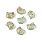 Picasso Transparent Glass Beads, Cat, Dark Sea Green, 8~8.5x9.5~10x5.5~6mm, Hole: 1mm, About 750pcs/pound