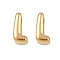 304 Stainless Steel Charms, Letter, Ion Plating(IP), Real 18K Gold Plated , Letter L, 7.5x3.5x3.5mm, Hole: 1.8mm