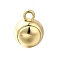 Alloy Sports Equipment Pendants, Round, 17.5x13.5mm, Hole: 2.5mm