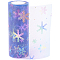 Christams Deco Mesh Ribbons, Glitter Tulle Fabric, for DIY Craft Gift Packaging, Home Party Wall Decoration, Snowflake Pattern, Lilac, 5-7/8 inch(149mm), 10 yards/roll(9.14m/roll)