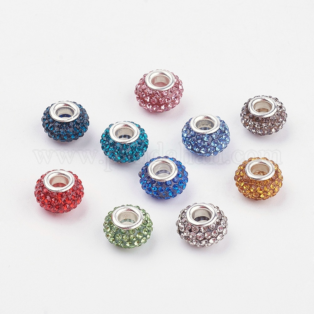 Wholesale Grade A Rhinestone European Beads
