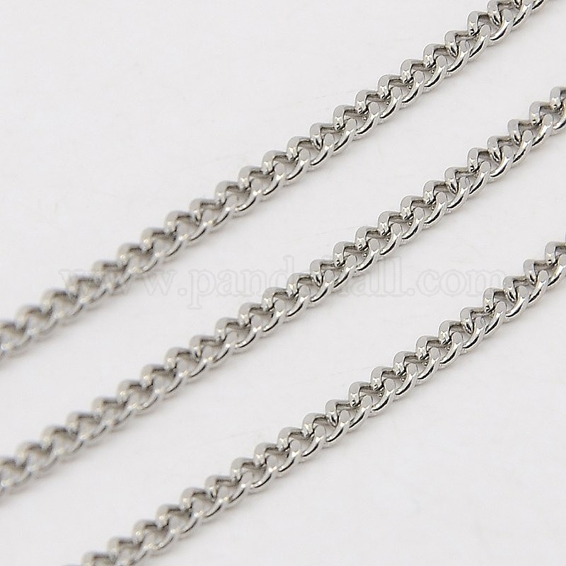 Wholesale 304 Stainless Steel Curb Chain Twist Link Chains