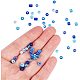PandaHall About 1900pcs 6/0 Round Glass Seed Beads with Box Set Value Pack Jewelry Making Findings Diameter 4mm Blue SEED-PH0006-4mm-03-3