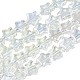 Electroplate Glass Beads Strand EGLA-S188-17-B04-4