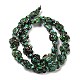 Brins de perles synthétiques teintes en turquoise G-P507-05D-3