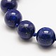 Dyed Round Natural Lapis Lazuli Beads Strands G-K082-6mm-1