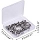 PH PandaHall 40 pcs 4 Sizes 304 Stainless Steel Pinch Bails Pinch Clip Bail Clasp Dangle Charm Bead Pendant Connector Findings for Pendants Necklace Jewelry DIY Craft Making STAS-PH0018-79-7