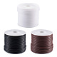 Craftdady 30 m 3 Farben Hohlrohr PVC-Schlauch aus synthetischem Gummi RCOR-CD0001-02-1