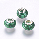 Perles Européennes turquoises synthétiques X-SPDL-K001-B-2