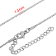 316 Stainless Steel Venetian Chain Necklaces NJEW-M176-06-B-1
