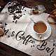 Coffee Theme Cotton and Linen Cup Mats AJEW-WH0201-012-6