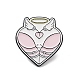 Брошь в форме сердца ангела с эмалью из цинкового сплава JEWB-C028-03B-EB-1