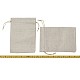黄麻布製梱包袋ポーチ  巾着袋  バリーウッド  18x13cm ABAG-TA0001-08-8