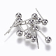 925 Sterling Silver Ball Stud Earring STER-F040-02P-4mm-1