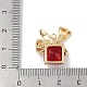 Подвески из латуни со стразами на рождественскую тематику KK-Z065-09G-01-3