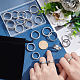 UNICRAFTALE 24pcs 8 Sizes Blank Core Finger Rings Stainless Steel Grooved Finger Ring Wide Band Round Empty Ring for Inlay Ring Jewelry Making Gift Size 5-14 STAS-UN0041-46P-2