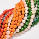 Electroplate Faceted Flat Round Glass Bead Strands EGLA-J087-03-2