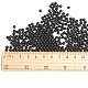 不透明なアクリルビーズ  ラウンド  ブラック  サイズ：直径約4mm  穴：1mm  約14000個/500g PL681-4-2