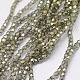 Chapelets de perles en verre électroplaqué X-EGLA-J041-4mm-F12-1