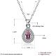 925 Sterling Silver Cubic Zirconia Pendant Necklaces NJEW-BB18863-A-3