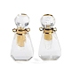 Pendentifs de bouteille de parfum en cristal de quartz naturel G-A026-13B-2