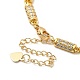 Clear Cubic Zirconia Column Link Chain Necklace NJEW-E074-04G-4