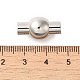Smooth 304 Stainless Steel Magnetic Clasps with Glue-in Ends MC086-3